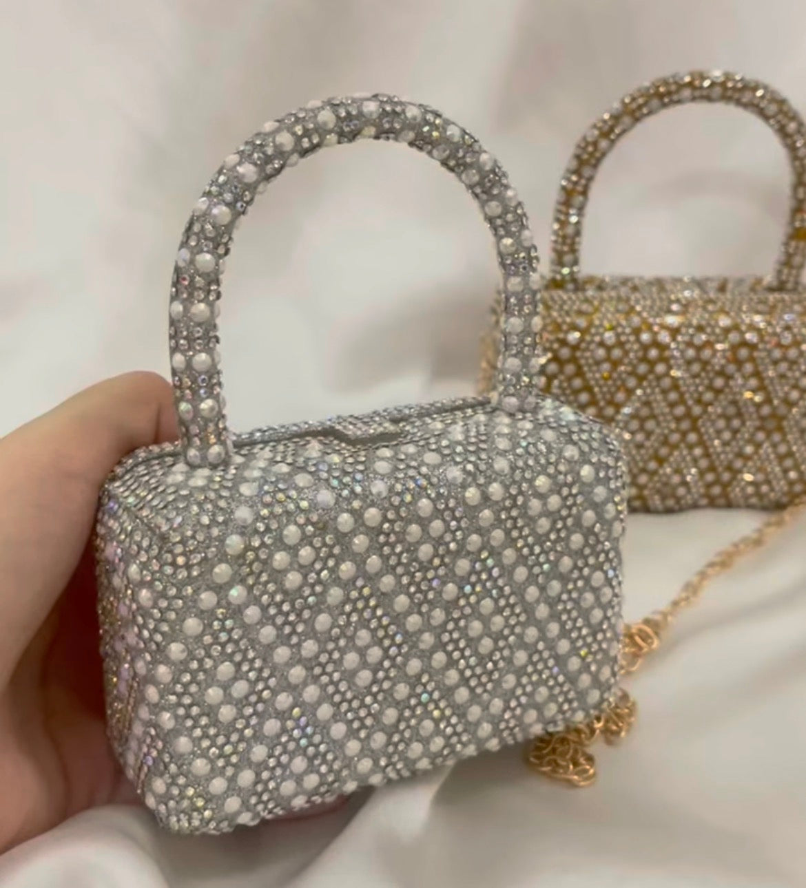 Mini silver bag
