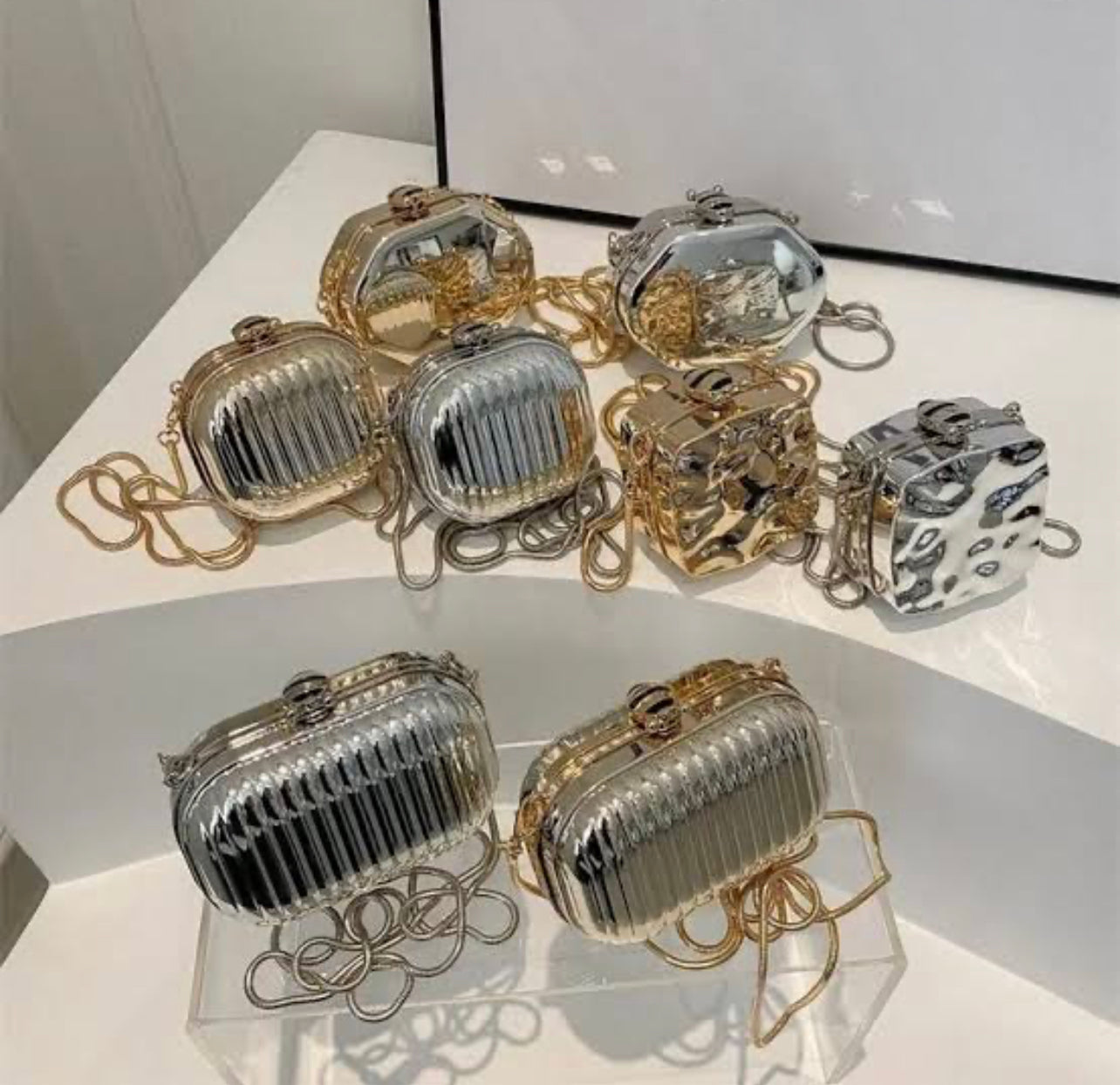 Mini acrylic with metallic finish!