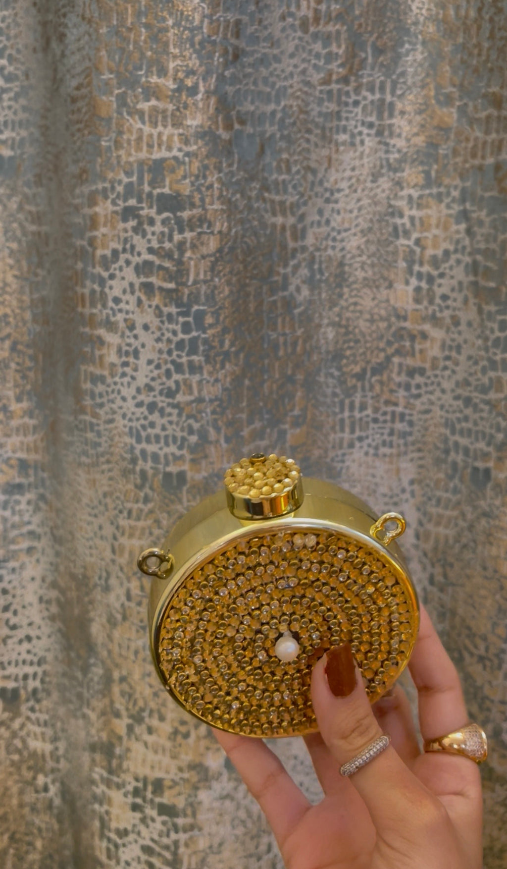 Hand-made mini acrylic clutch
