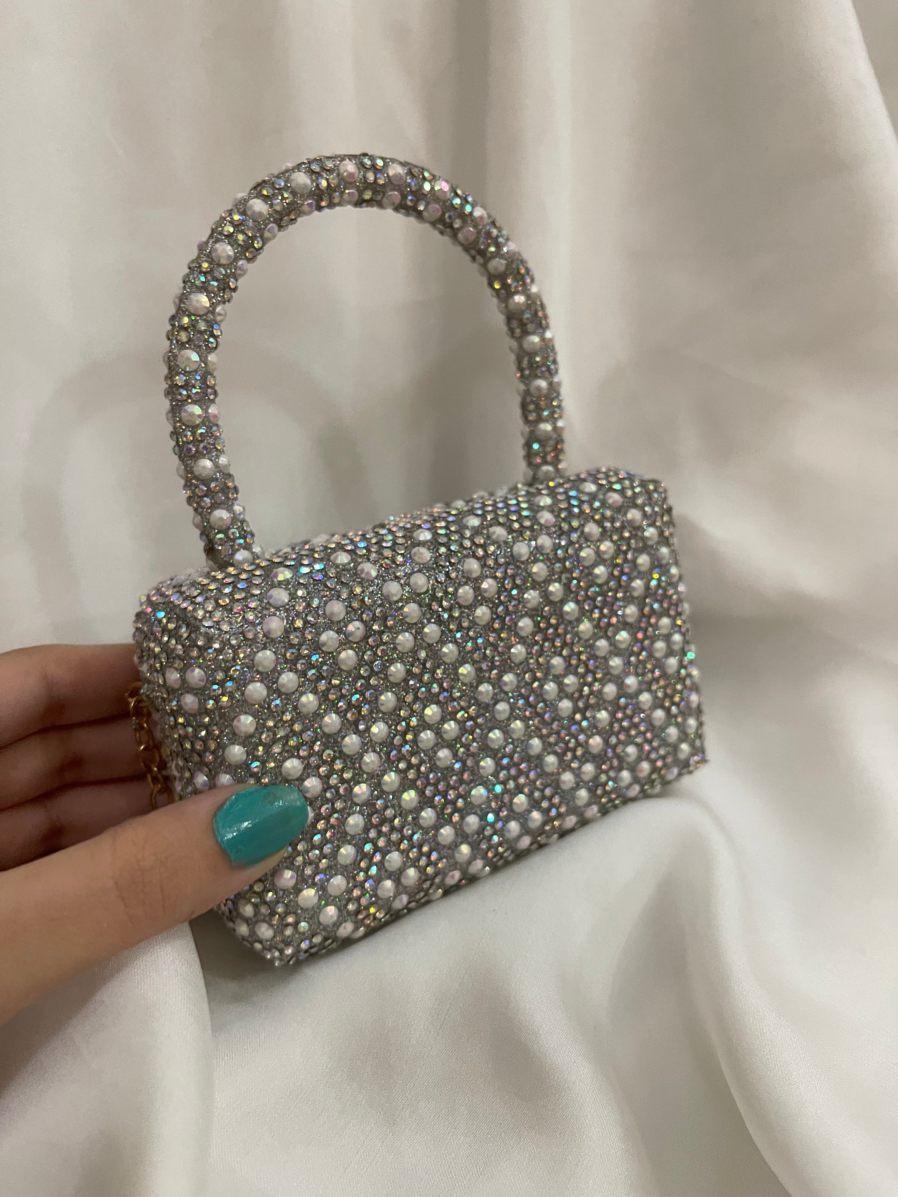 Silver mini bag