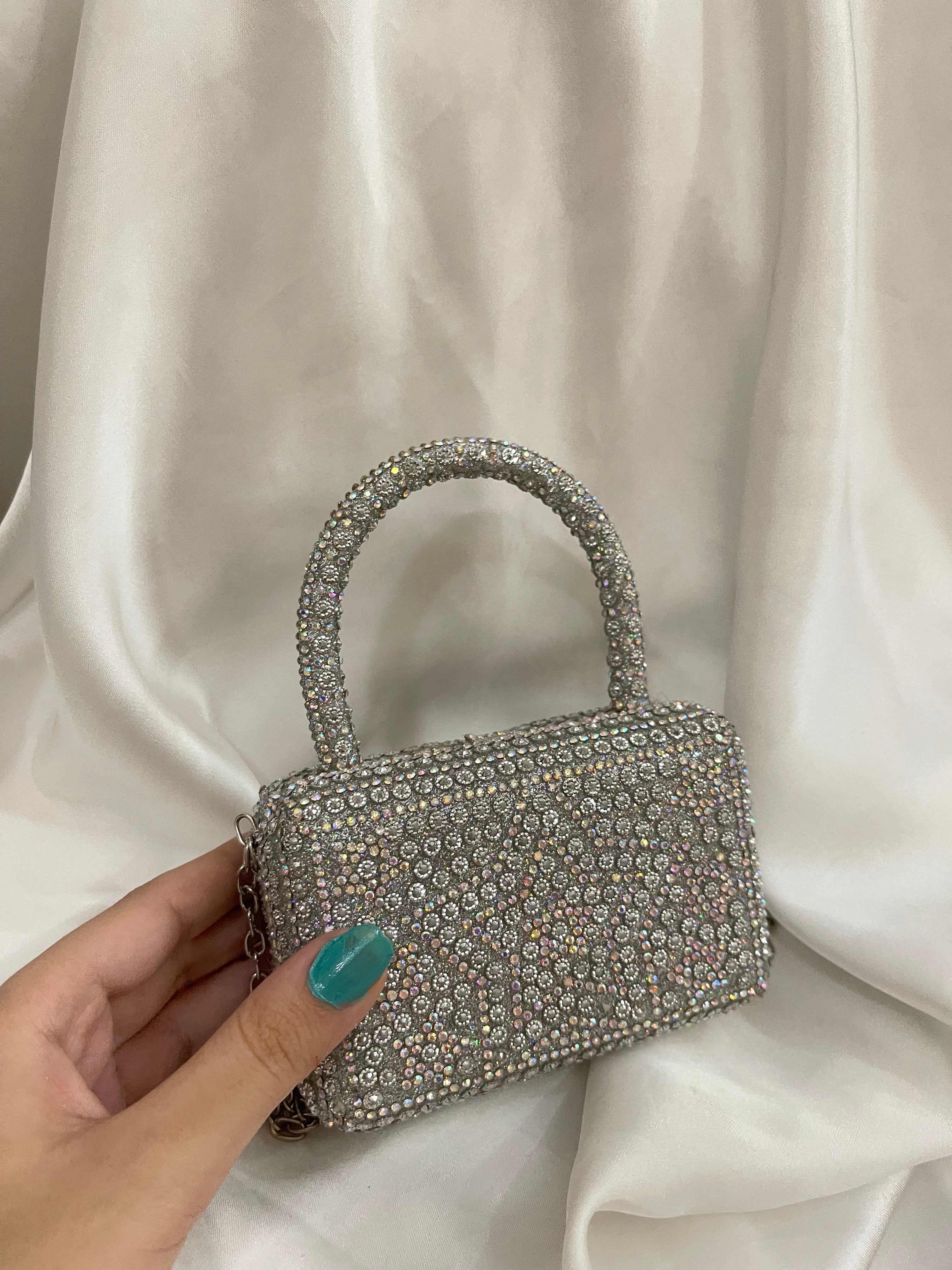 Silver mini bag