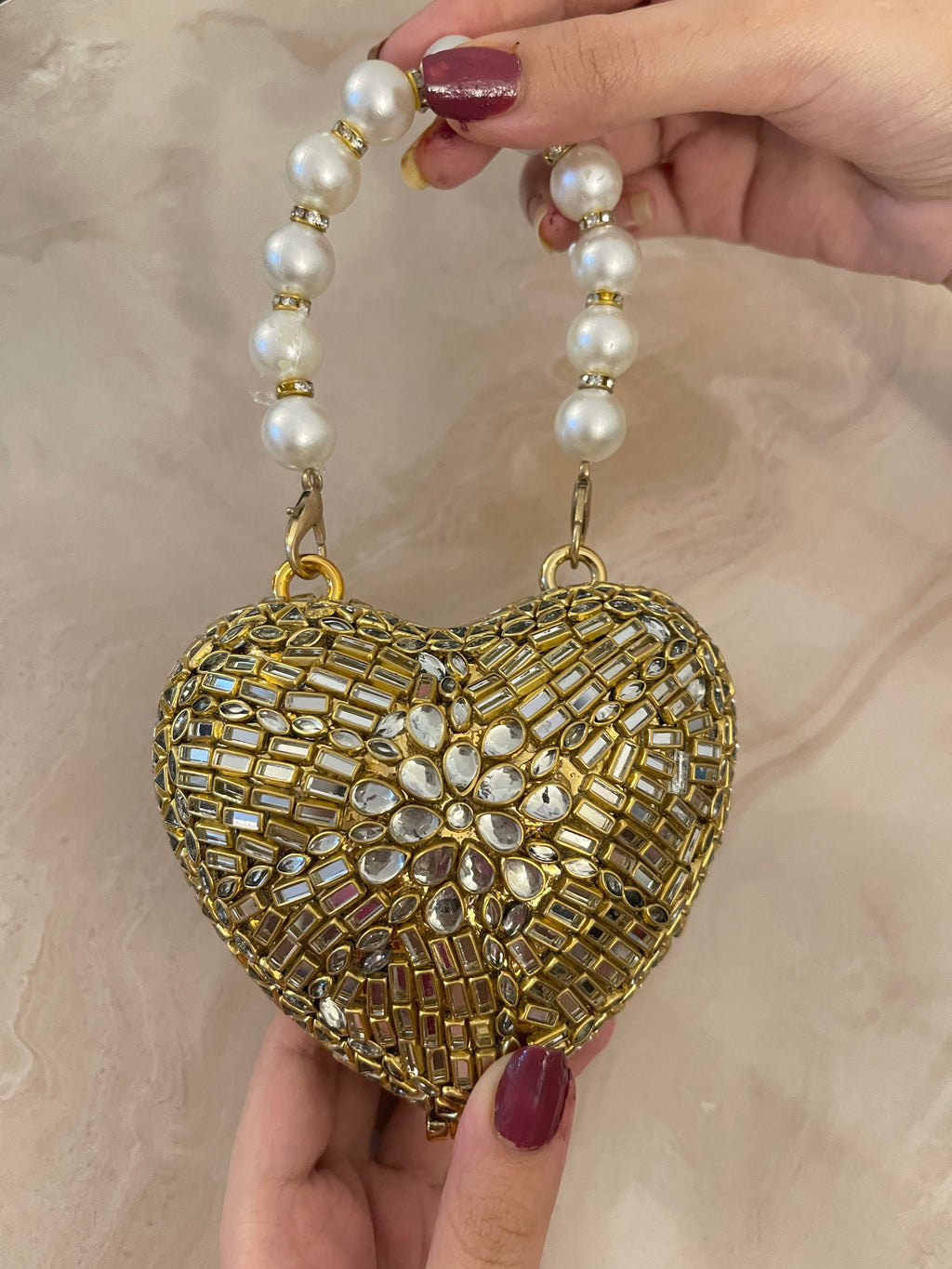 Kundan Onyx Bag