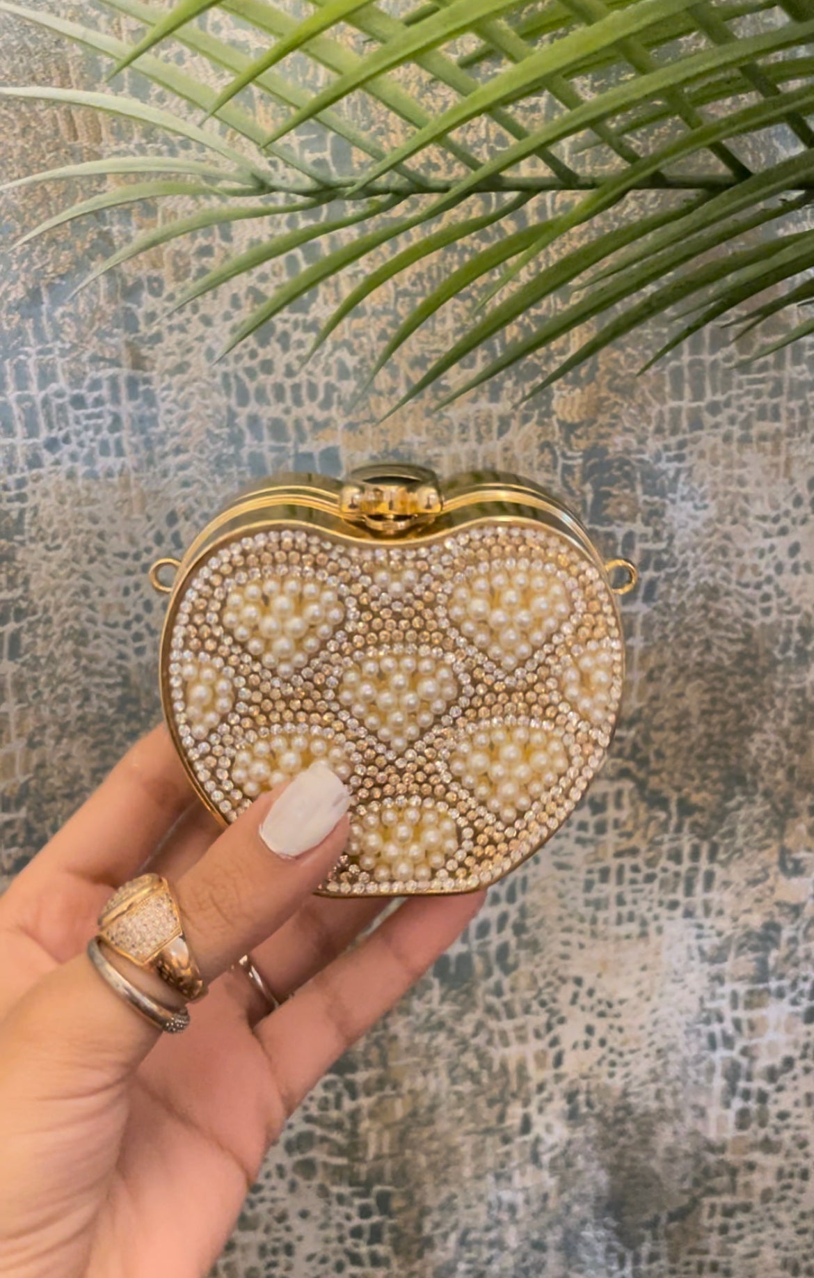 mini handcrafted clutch