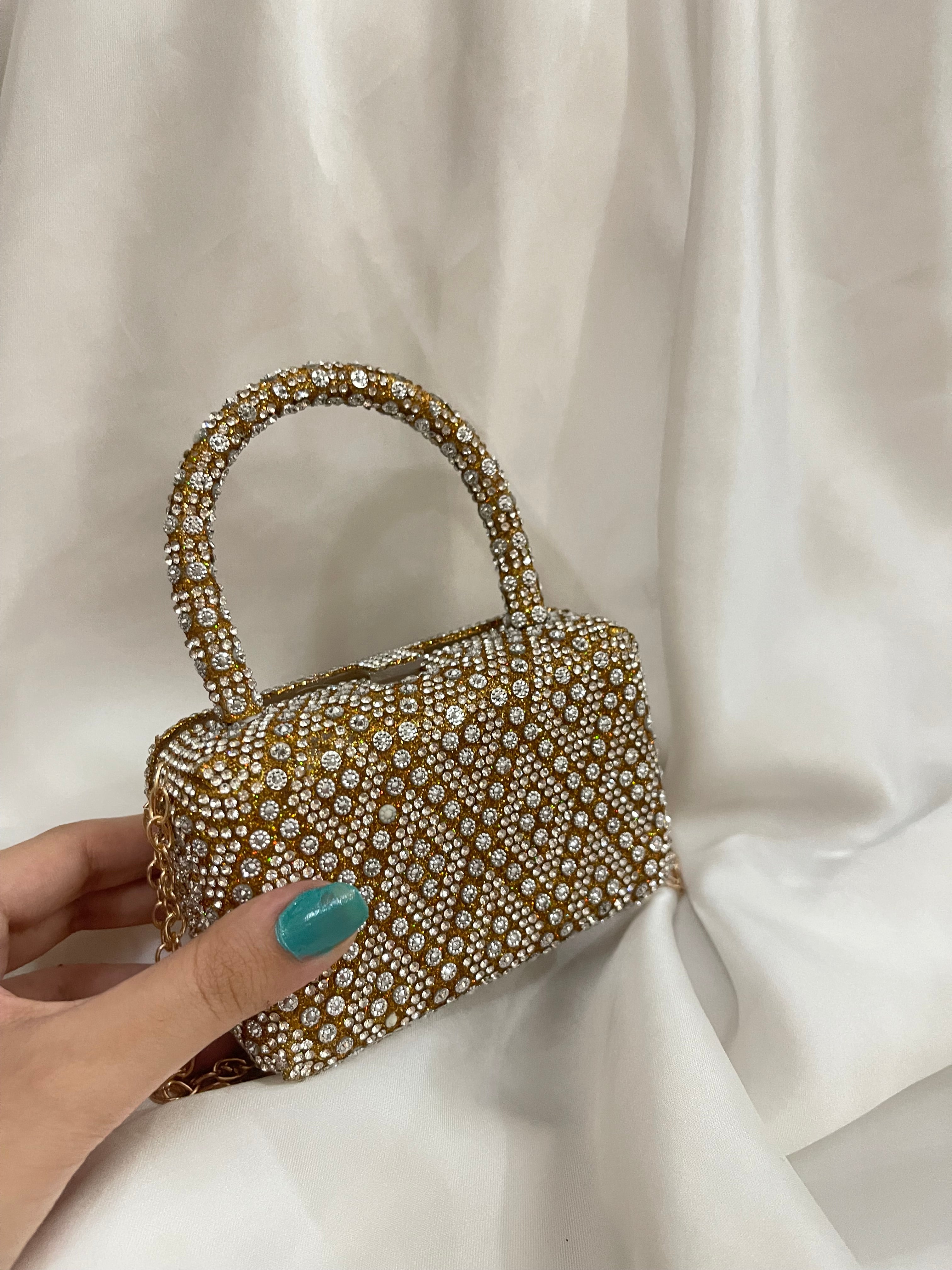 Golden mini bag