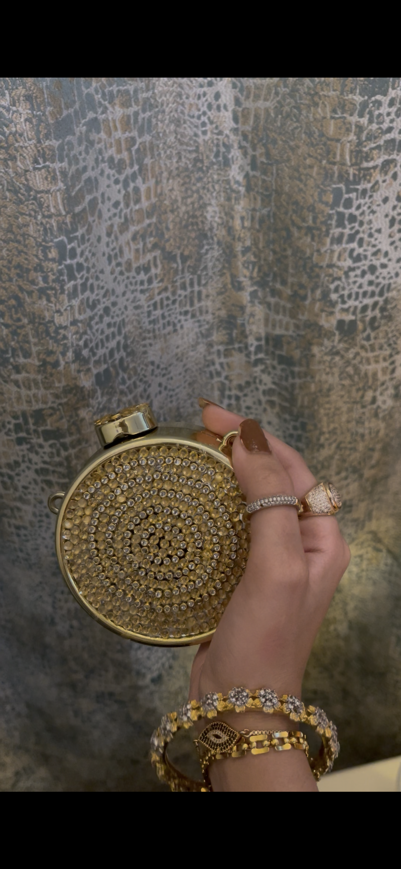 Hand-made mini acrylic clutch