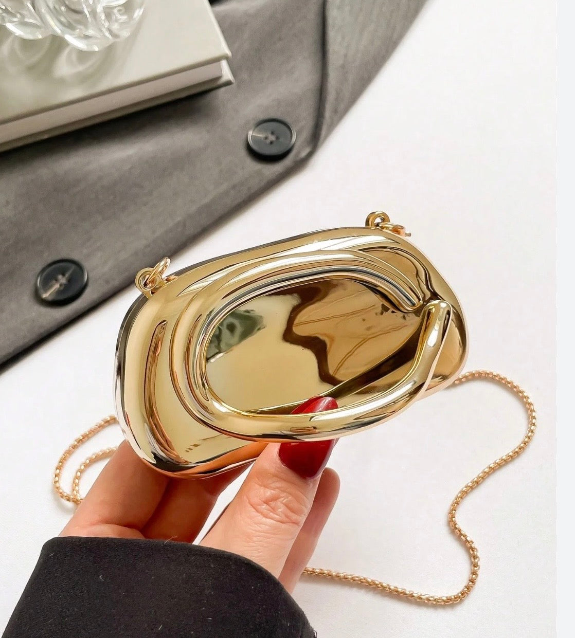 mini acrylic box clutch