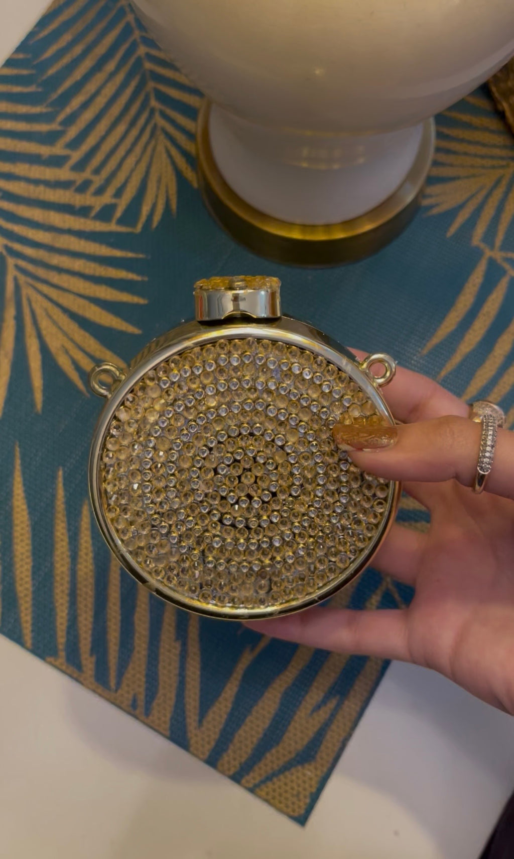 Hand-made mini acrylic clutch