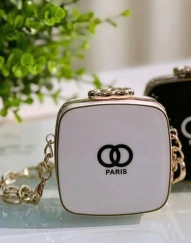 Mini Paris Clutch(white)