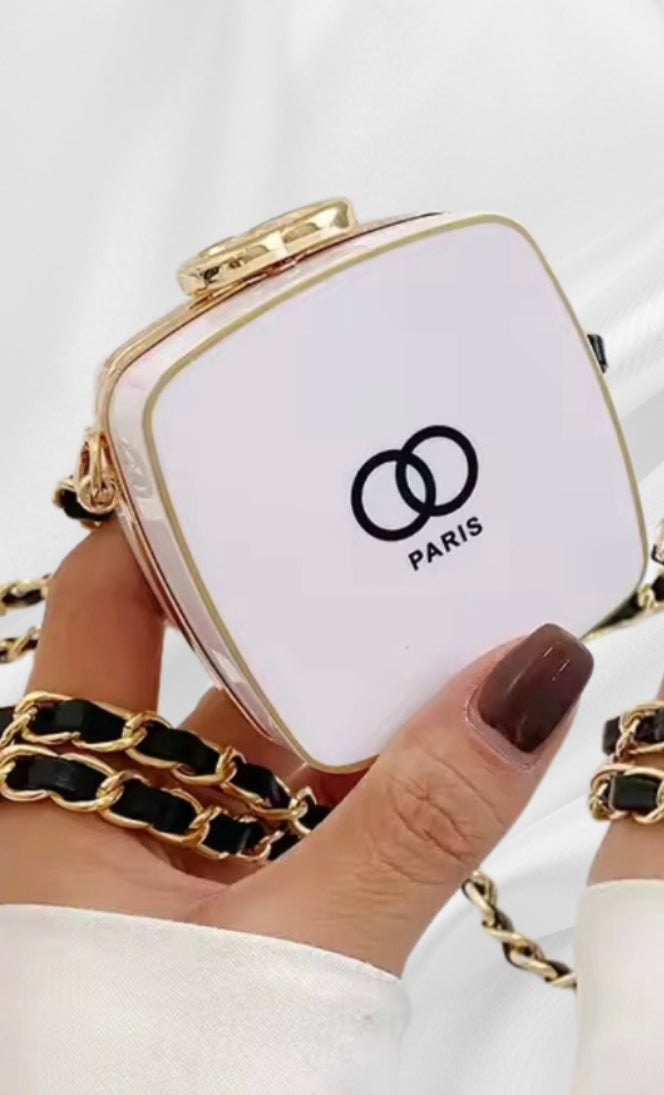 Mini Paris Clutch(white)