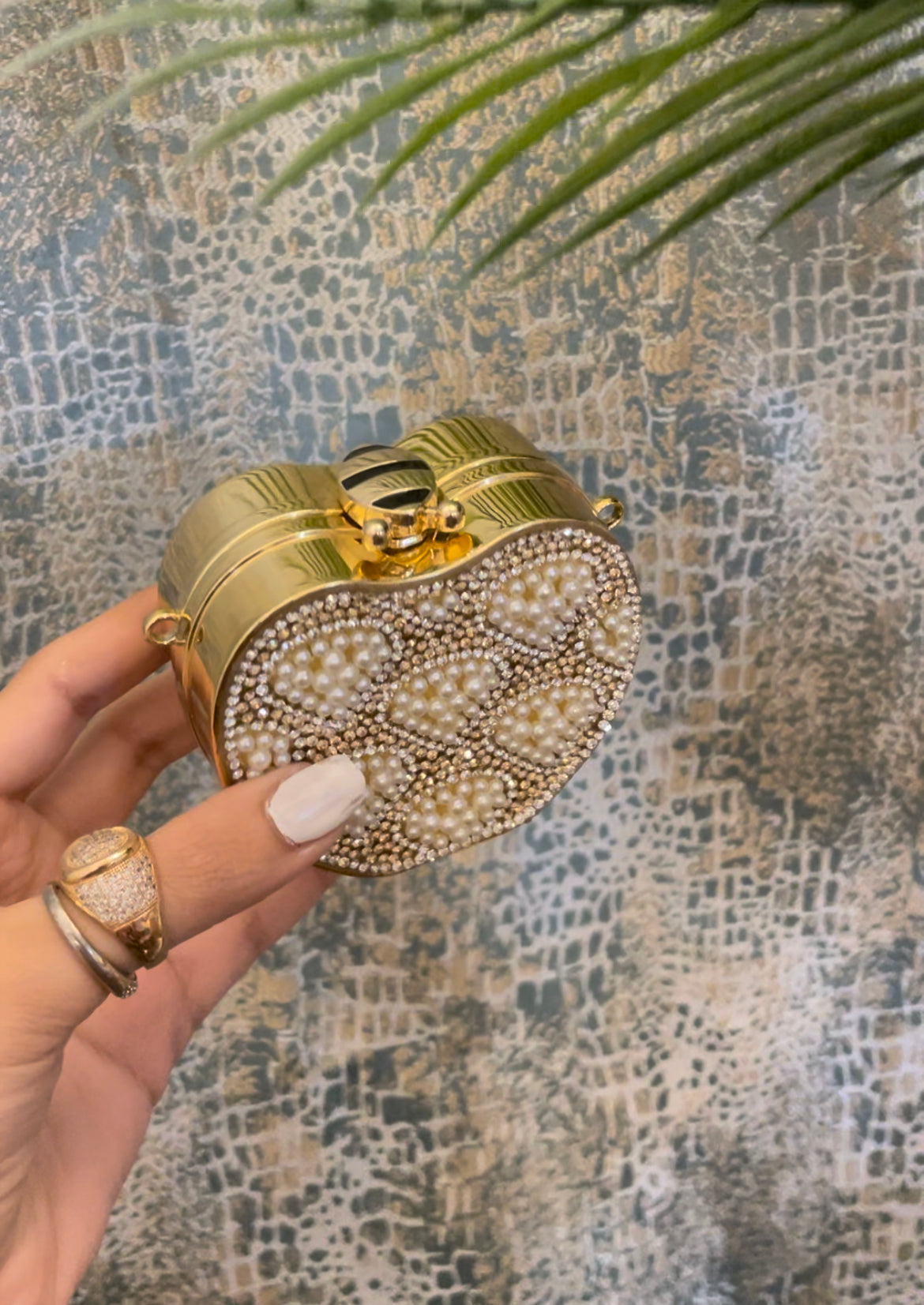 mini handcrafted clutch