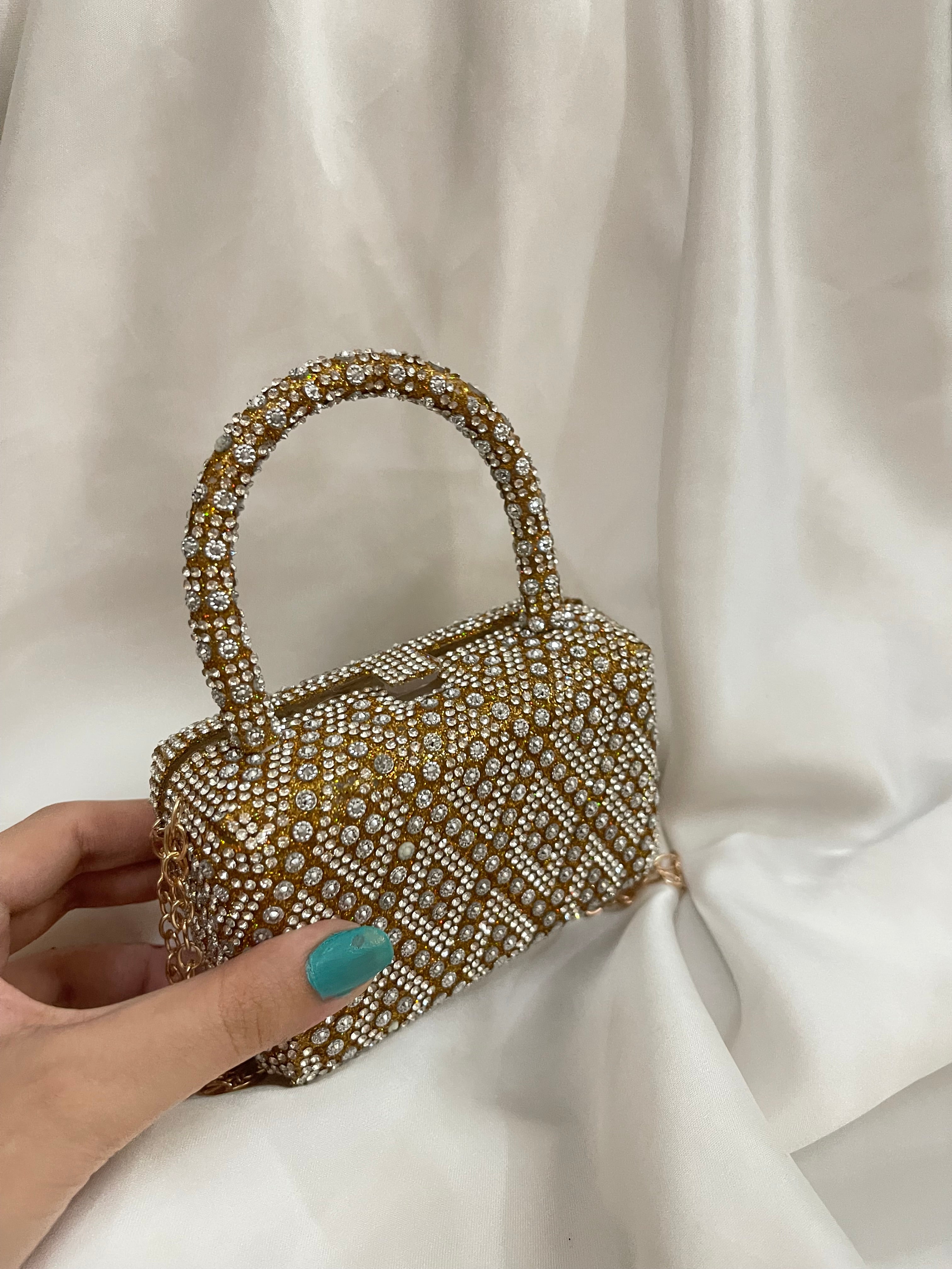 Golden mini bag