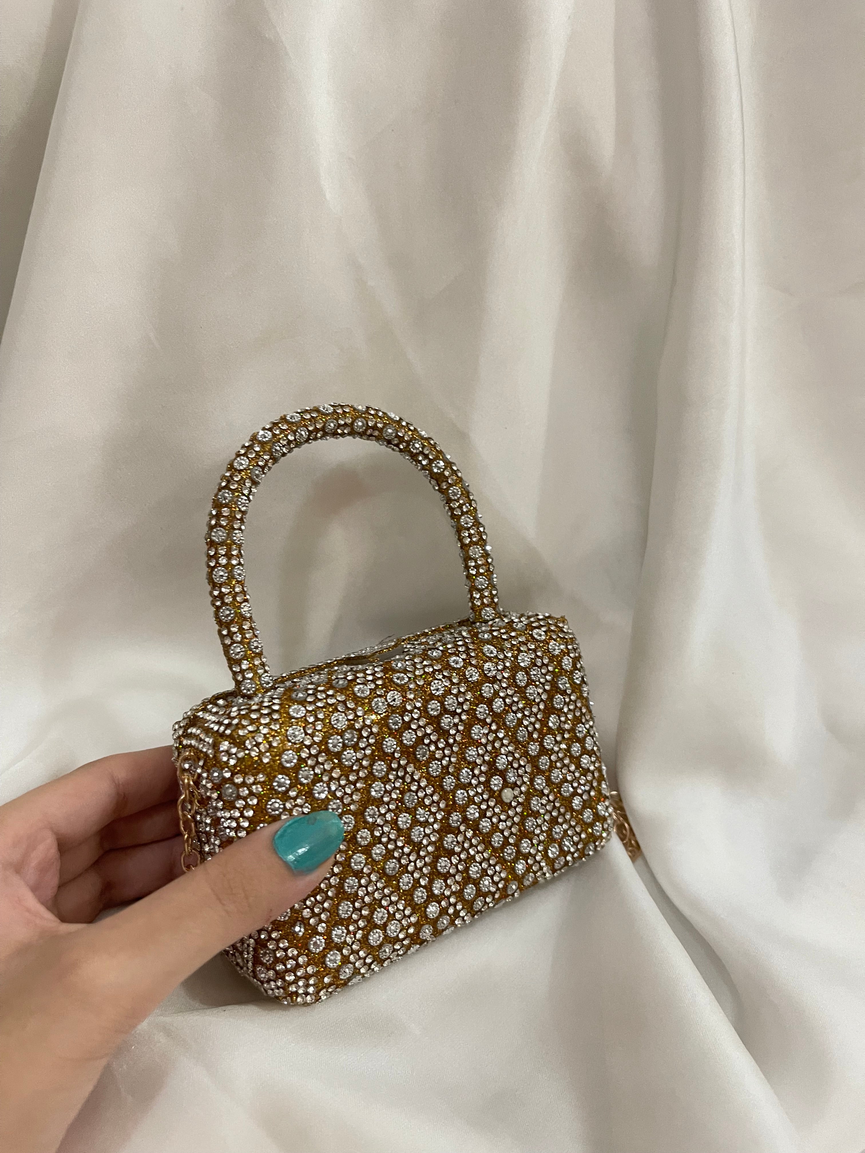 Golden mini bag