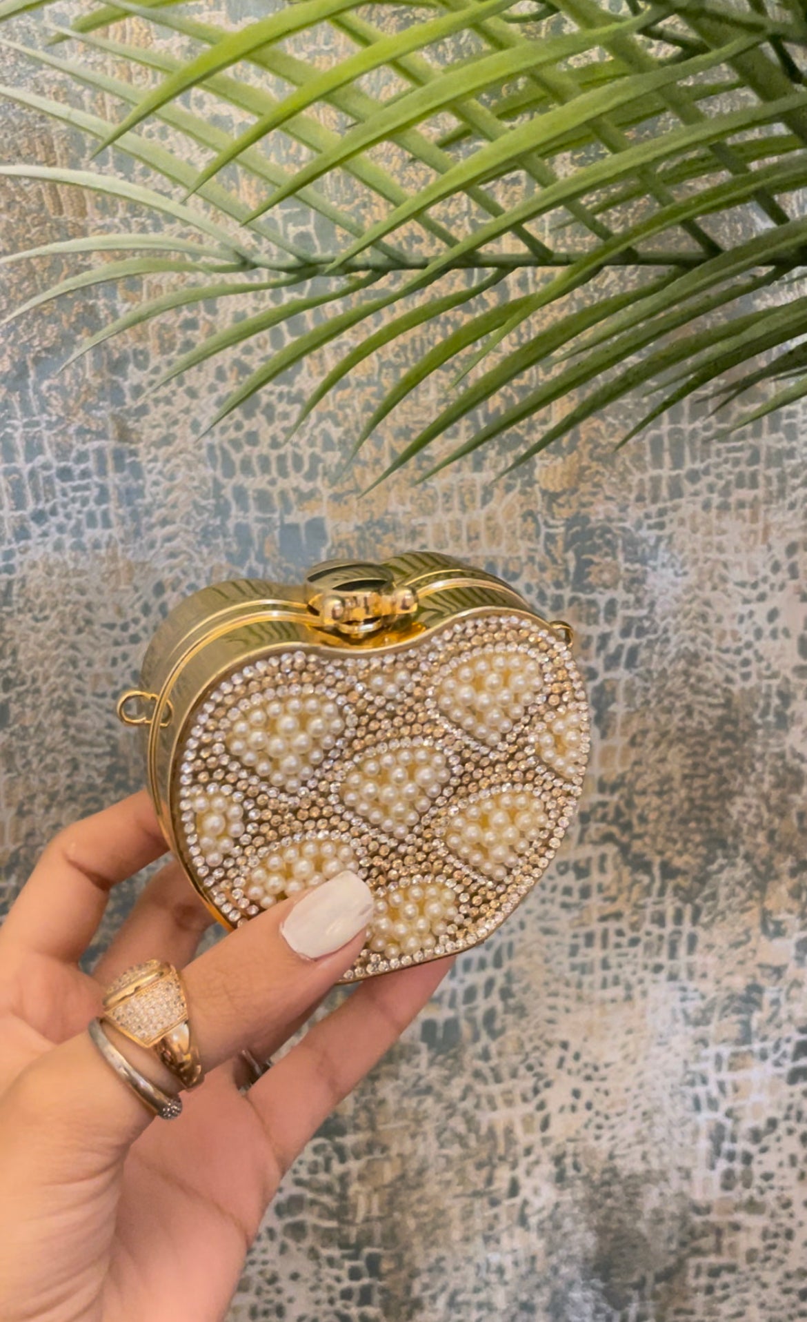 mini handcrafted clutch