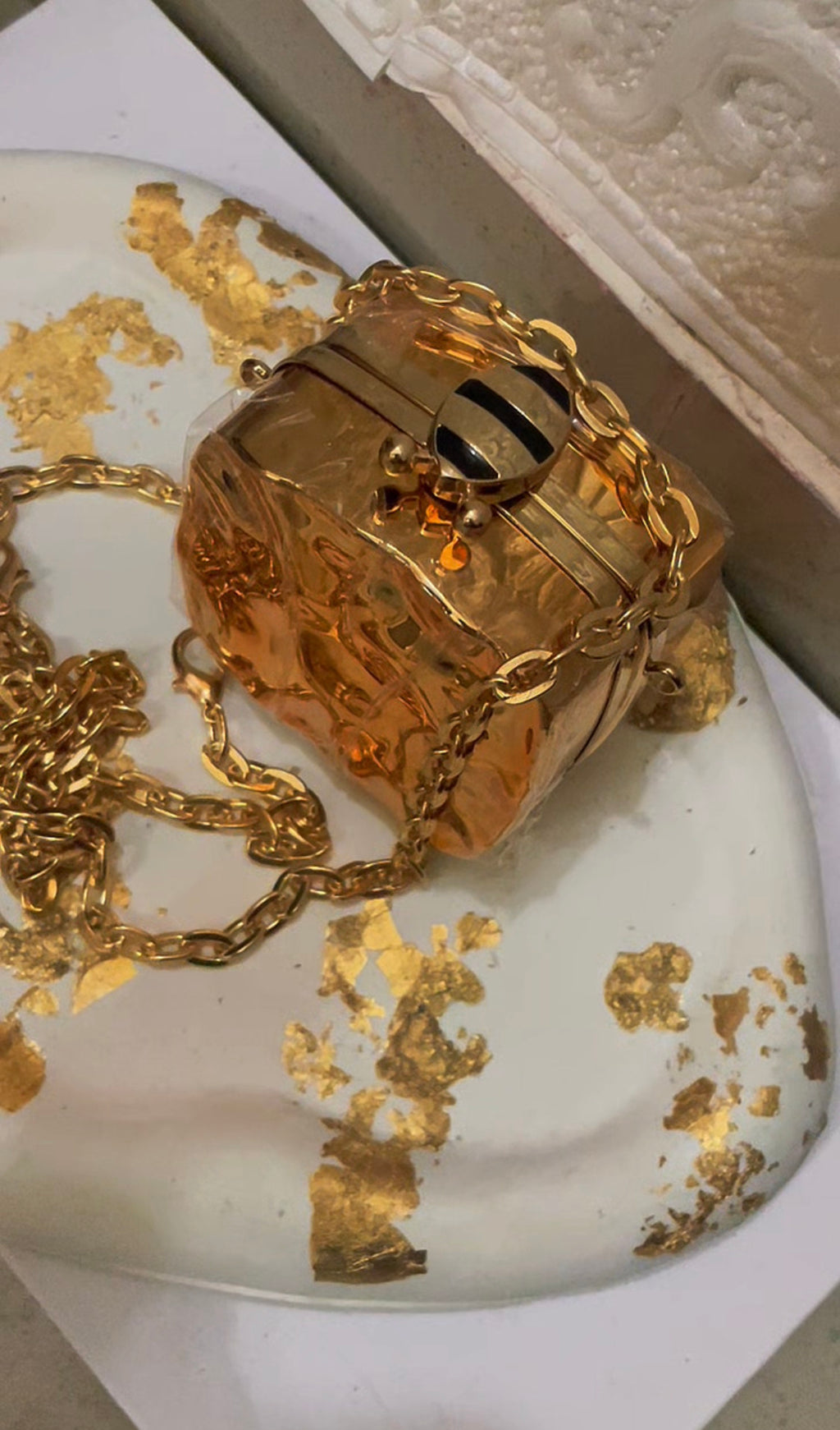 Mini acrylic with metallic finish