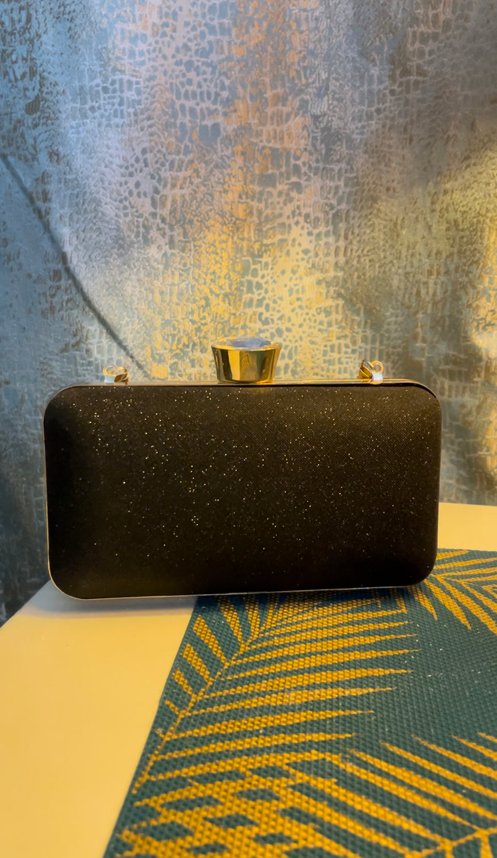 Gleam lux clutch (Black)