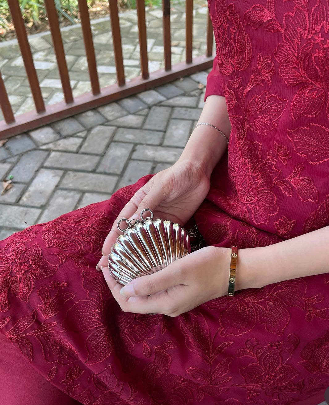 Metallic shell mini (Silver)