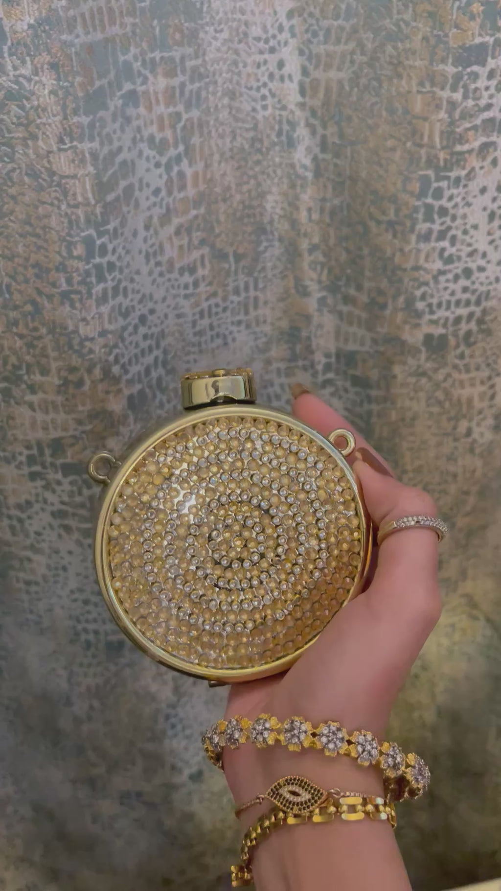 Hand-made mini acrylic clutch