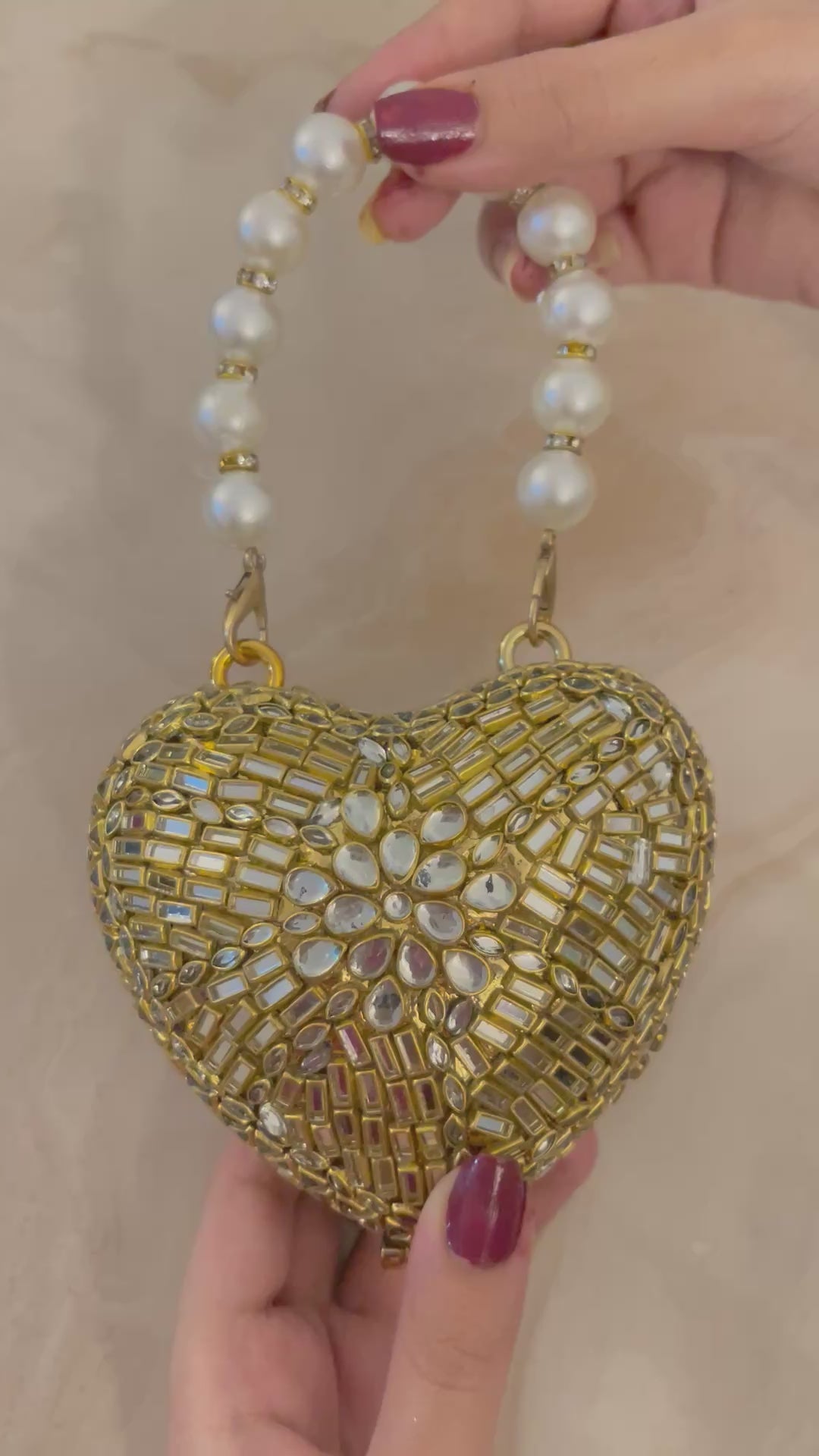 Kundan Onyx Bag